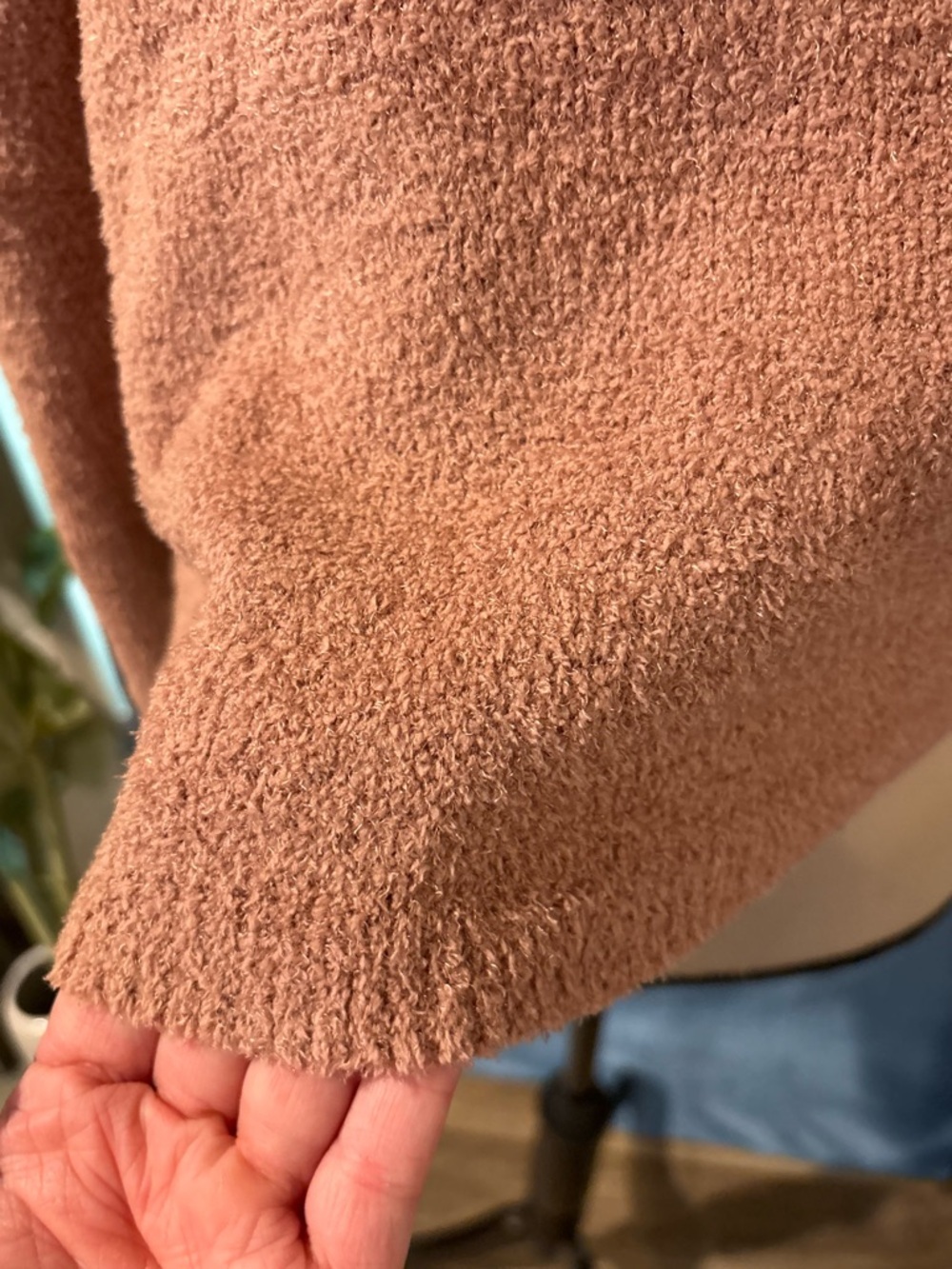 Sincerly Jules Dusty Rose Cropped Crewneck Sweater - Picture 2 of 6